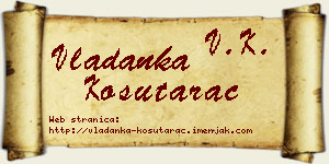 Vladanka Košutarac vizit kartica